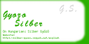 gyozo silber business card
